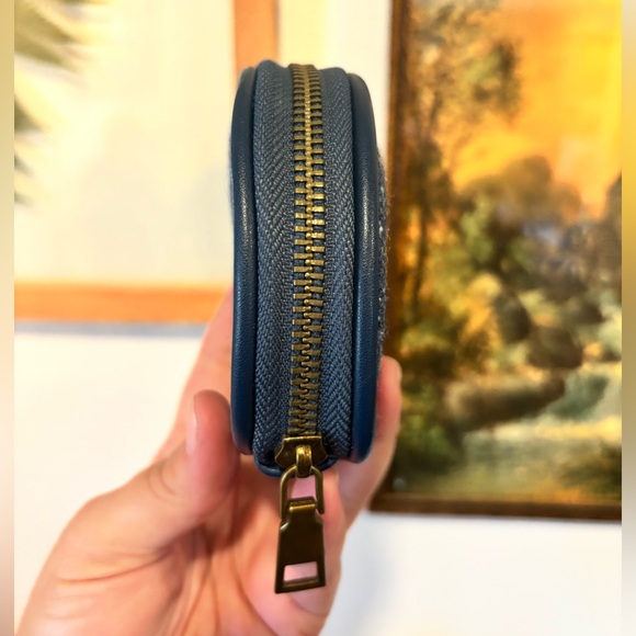 Aran Woollen Mills Blue Tweed Coin Purse 100% Wool Made in Ireland - Picture 4 of 7